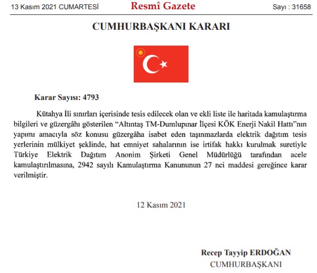 Ankara, İzmir ve İstanbul'da Var! Resmi Gazete İle 7 İlde Enerji Projeleri İçin Acele Kamulaştırma Kararı Çıktı