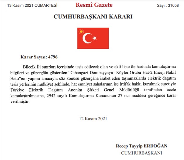 Ankara, İzmir ve İstanbul'da Var! Resmi Gazete İle 7 İlde Enerji Projeleri İçin Acele Kamulaştırma Kararı Çıktı