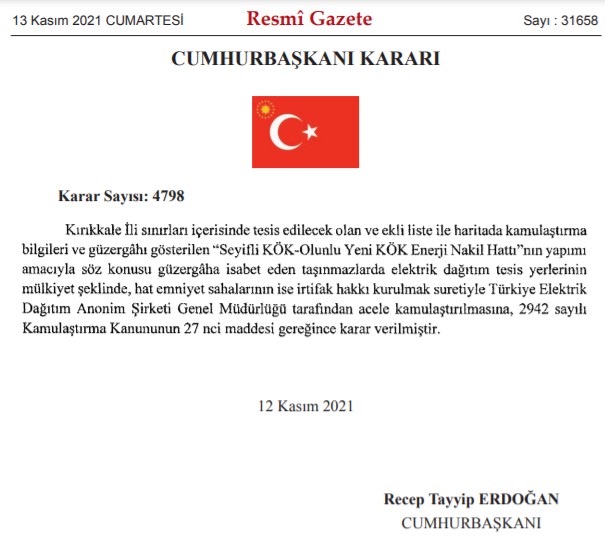 Ankara, İzmir ve İstanbul'da Var! Resmi Gazete İle 7 İlde Enerji Projeleri İçin Acele Kamulaştırma Kararı Çıktı