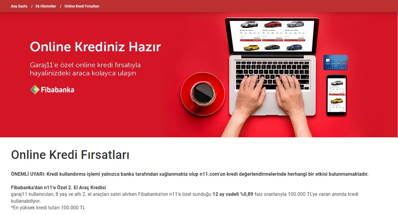 Fibabanka Az Önce Duyurdu: 2.El Araç Almak İsteyenlere 0.89 Faizle Taşıt Kredisi Kampanyası Başvuru Ekranı Açıldı!