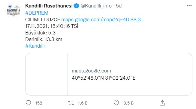 Son Dakika Deprem Haberi: Düzce'de Şiddetli Deprem Yaşandı, İstanbul ve Çevre İller Sallandı!