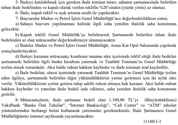 MAPEG İhale Duyuruları: 6 İlde Yeni Açılacak Maden Sahaları İçin Duyurular Yayımlandı!