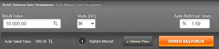 Düşük Faiz, 3 Ay Erteleme, Uzun Vade! TEB 10 Bin TL, 25 Bin TL, 30 Bin TL İhtiyaç Kredisi Taksit Hesaplamaları!