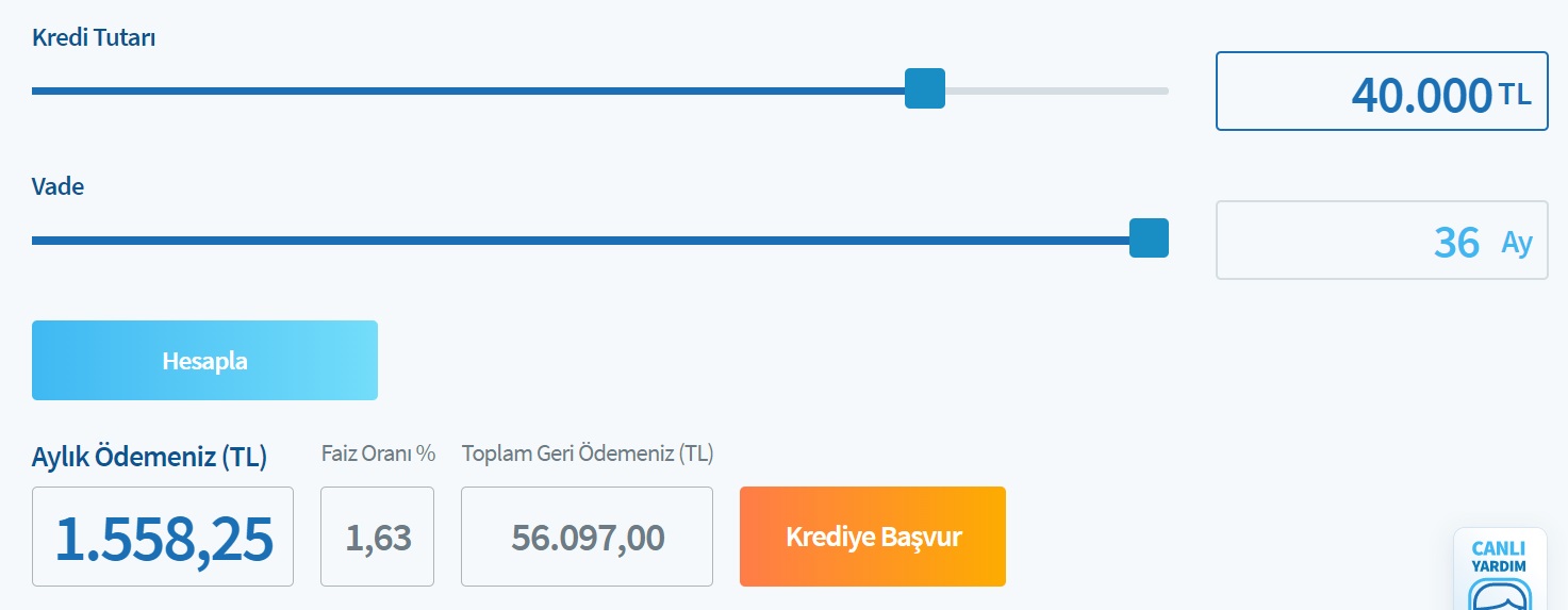 Faizler Değişti, Hesaplamalar Baştan Yapıldı! Yeni Faizlerle 30 Bin TL, 40 Bin TL, 50 Bin TL İhtiyaç Kredisi Hesaplama!