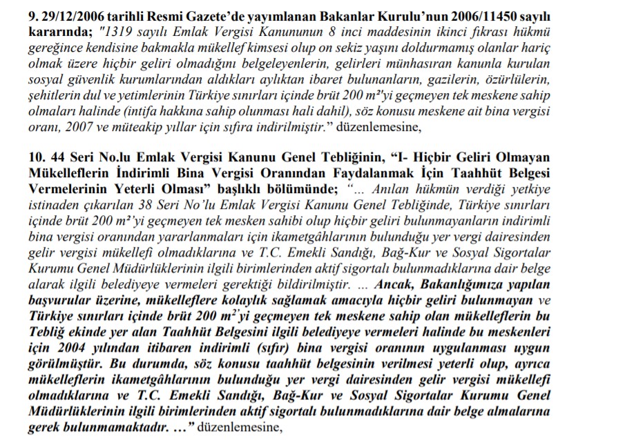 Son 3 Gün: Tek Evi Olanlar Dikkat! Emlak Vergisi İçin Muafiyet Listesi Yayımlandı, Bu Listede Olanlar Para İadesi Alacak