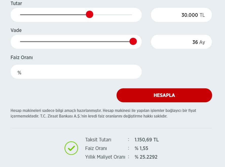 Faizler Değişti, Hesaplamalar Baştan Yapıldı! Yeni Faizlerle 30 Bin TL, 40 Bin TL, 50 Bin TL İhtiyaç Kredisi Hesaplama!