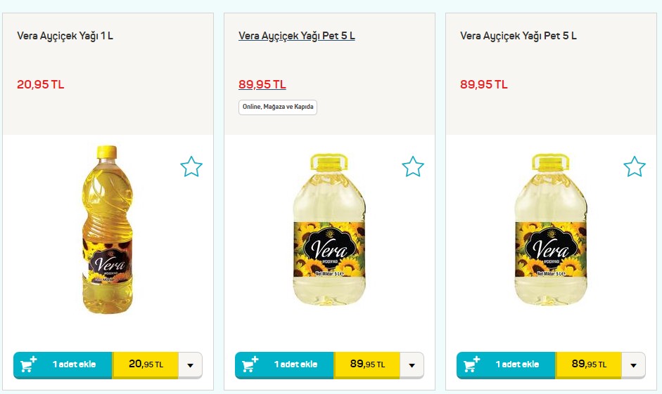 Bu Fiyat Şok, BİM, A101 'de Bile Yok! Carrefour Yüzde 30 İndirim Yaptı, En Ucuz 5 Litre Ayçiçek Yağı 62,50 Liraya Düştü