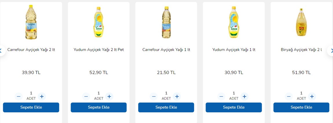 Bu Fiyat Şok, BİM, A101 'de Bile Yok! Carrefour Yüzde 30 İndirim Yaptı, En Ucuz 5 Litre Ayçiçek Yağı 62,50 Liraya Düştü