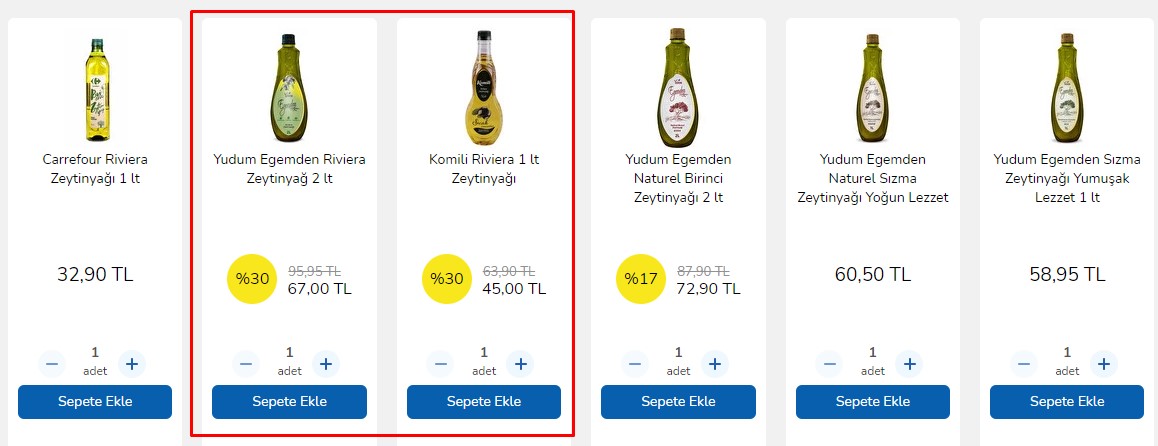 Bu Fiyat Şok, BİM, A101 'de Bile Yok! Carrefour Yüzde 30 İndirim Yaptı, En Ucuz 5 Litre Ayçiçek Yağı 62,50 Liraya Düştü