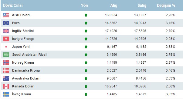 Son Dakika Dolar 13 TL, Euro 15 TL ve Gram Altın 761 TL, Çeyrek Altının Fiyatı 1.228 TL Oldu!