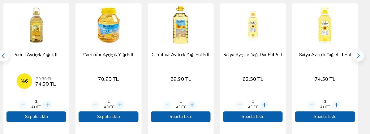İndirime İndirim Yapıldı! 5 LT Ayçiçek Yağı 62.50 TL'ye Düştü! Alan Bir Daha Alarak Stok Yapıyor