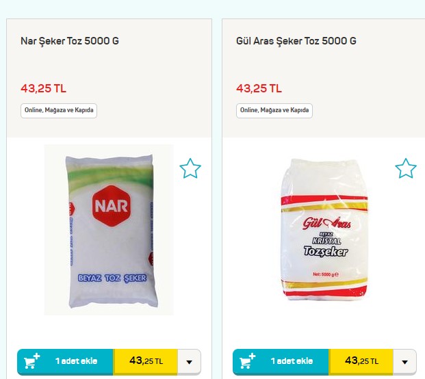 Bu Sefer Zam Değil İndirim Geldi! BİM, A101, Carrefour, ŞOK, Migros 5 KG Toz Şeker Fiyatları Ucuzladı