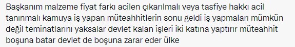 Müteahhitler İflasın Eşiğinde! Acil Tasfiye ve Fiyat Farkı Kararnemesi Talep Ediliyor