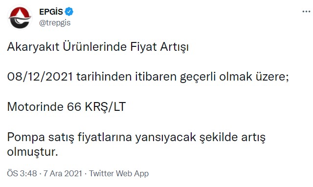 EPGİS'den Son Dakika Zam Açıklaması: Motorin Fiyatlarına 66 Kuruş Zam Geldi, Pompa Fiyatı Çift Haneli Oldu