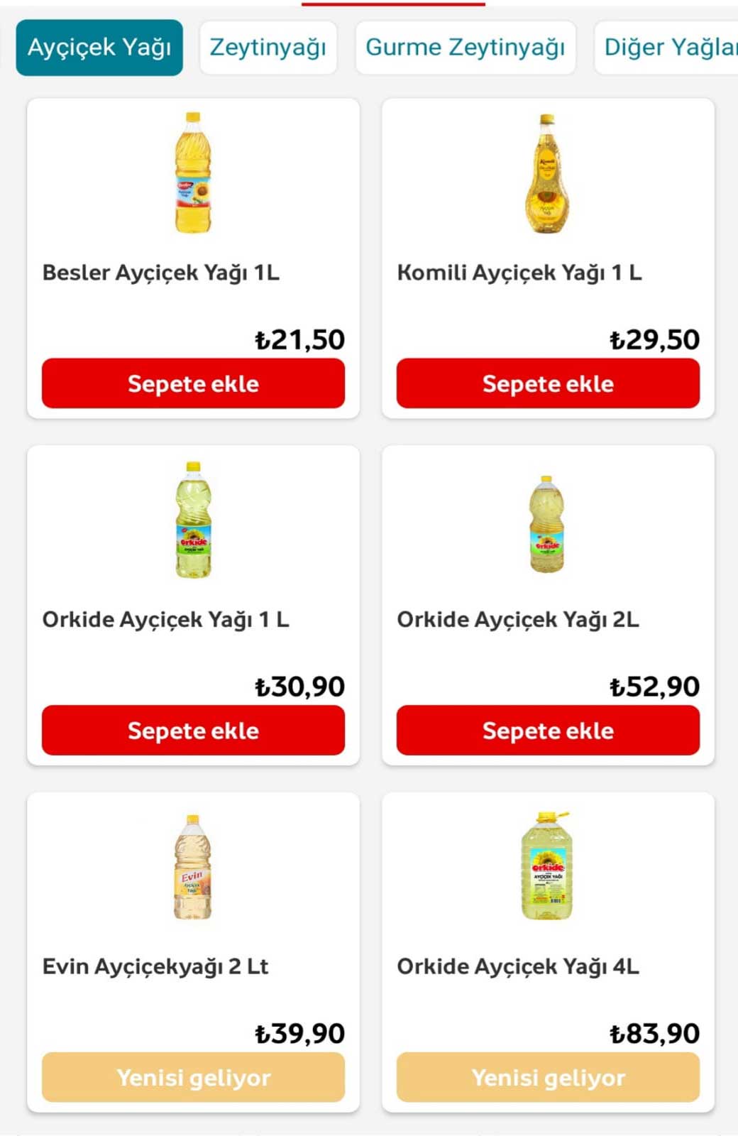 Ayçiçek Yağı Fiyatına Tam 60 TL İndirim! Daha Ucuzu Yok, 4 LT Ayçiçek Yağı 23.90 TL, Üstelik 2 GB İnternet Bedava
