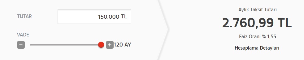 Akbank'tan Konut Kredisi Faizinde İndirim! Yeni Faizle 150 Bin TL Konut Kredisi Taksit Hesaplaması!