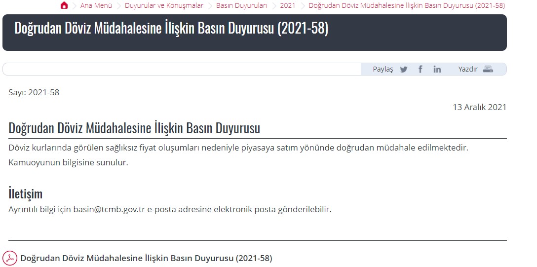 1 Dolar 15 TL 'ye Koşuyordu, Merkez Bankası Dolara 4. Kez Müdahale Etti! Dolar Düştü Mü, Son Durum Ne?