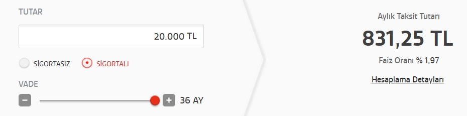 Akbank 20 Bin TL İhtiyaç Kredisini Kaç TL Taksitle Veriyor?
