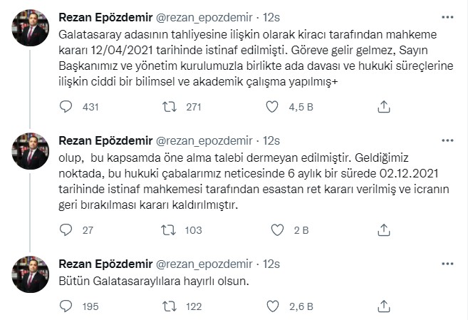 Galatasaray Adası Davası İçin İstinaf Mahkemesi Son Kararı Verdi: Tahliye Kararı Onaylandı!