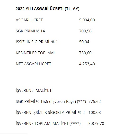 2022 AGİ Tutarları! Evli, Bekar, Çocuklu. Eşi Çalışmayan, Çocuksuz, Eşi Çalışan Tüm Tablo