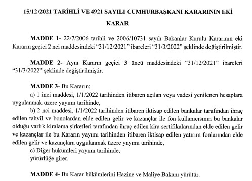 Bankada Parası Olanları İlgilendiren Kritik Kararı Cumhurbaşkanı Gece Yarısı İmzaladı, Resmi Gazete'de Yayımlandı