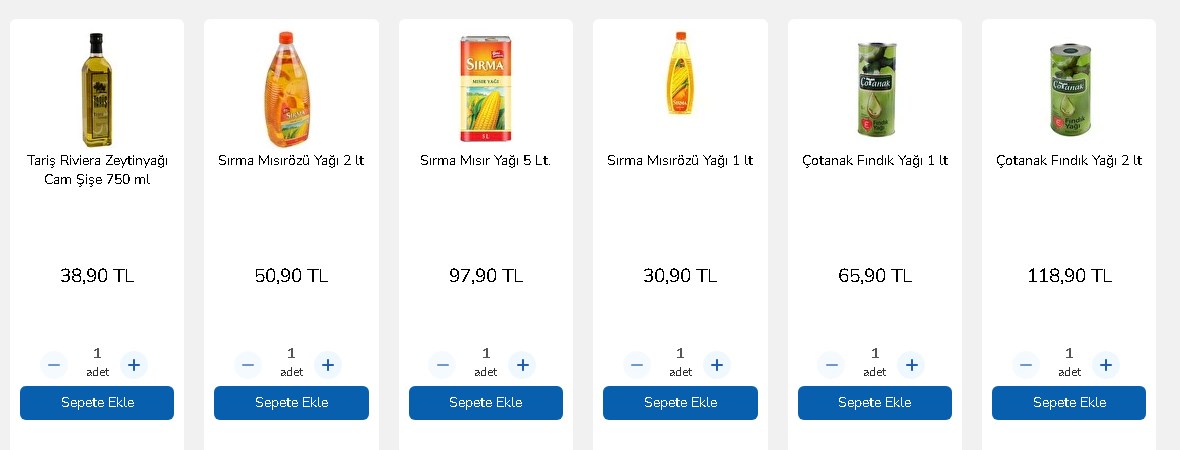 Marketler Birbirine Girdi! 4 LT, 5 LT Ayçiçek Yağı 72.95 TL, 99 TL Stoklar Erimeden Kaçırmayın Herkes Bunu Bekliyordu