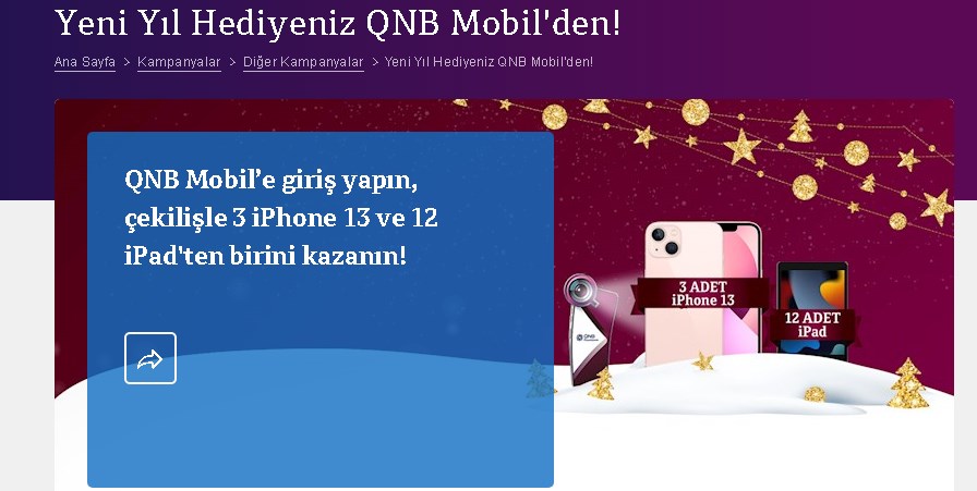 Bugün İtibariyle 21.499 TL Oldu! Banka Bedava iPhone 13 Dağıtıyor Yeni Yıl Hediyesi