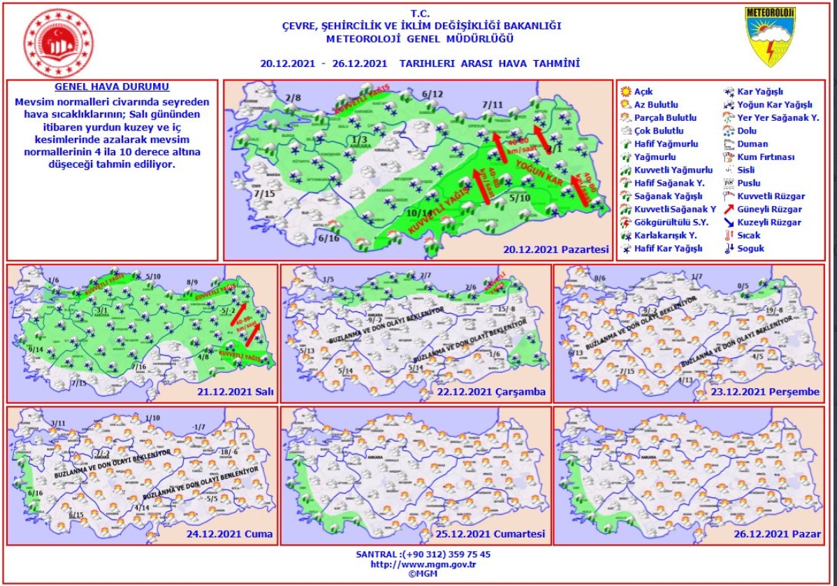 Yarın Ankara ve İstanbul'da Hava Durumu Nasıl,  Kar Yağacak Mı, Kar Tatili Mi, Okullar Kapanacak Mı?