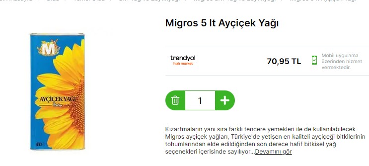 Dolar Çakıldı, Ayçiçek Yağına İlk İndirim Geldi! Bitmeden Yetişin, En Ucuz 5 LT Teneke Ayçiçek Yağı Fiyatı 66.50 TL Oldu