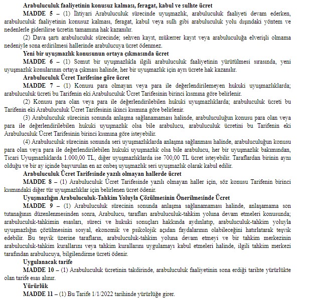 Arabuluculuk Asgari Ücret Tarifesi 2022 Yayımlandı! Dava Şartı Arabuluculuk Ücreti Kaç TL Oldu?