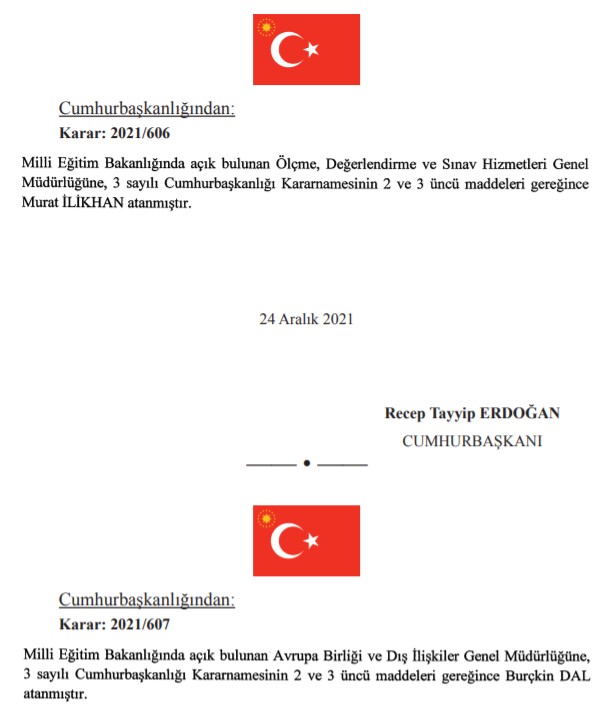 Cumhurbaşkanı Erdoğan'dan 25 Aralık Tarihli Atama Kararnamesi: 5 Bakanlıkta Kritik Görev Değişimleri