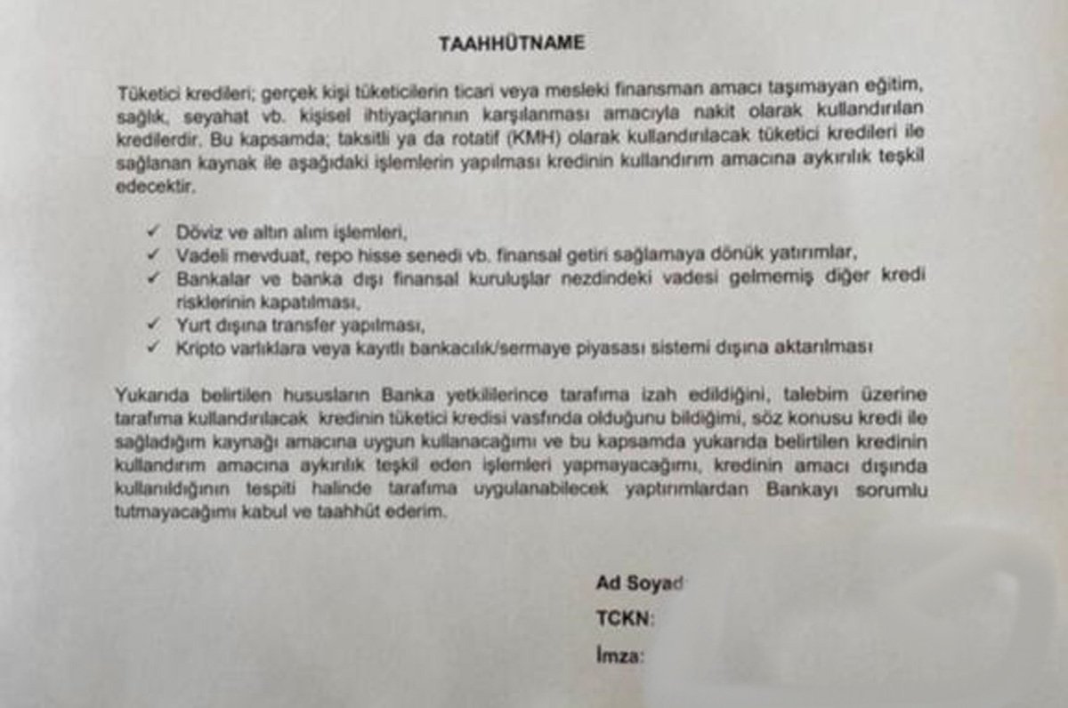 Bankalardan Altın, Dolar Kararı! Taahhütnameyi İmzalamayana Artık Kredi Verilmeyecek