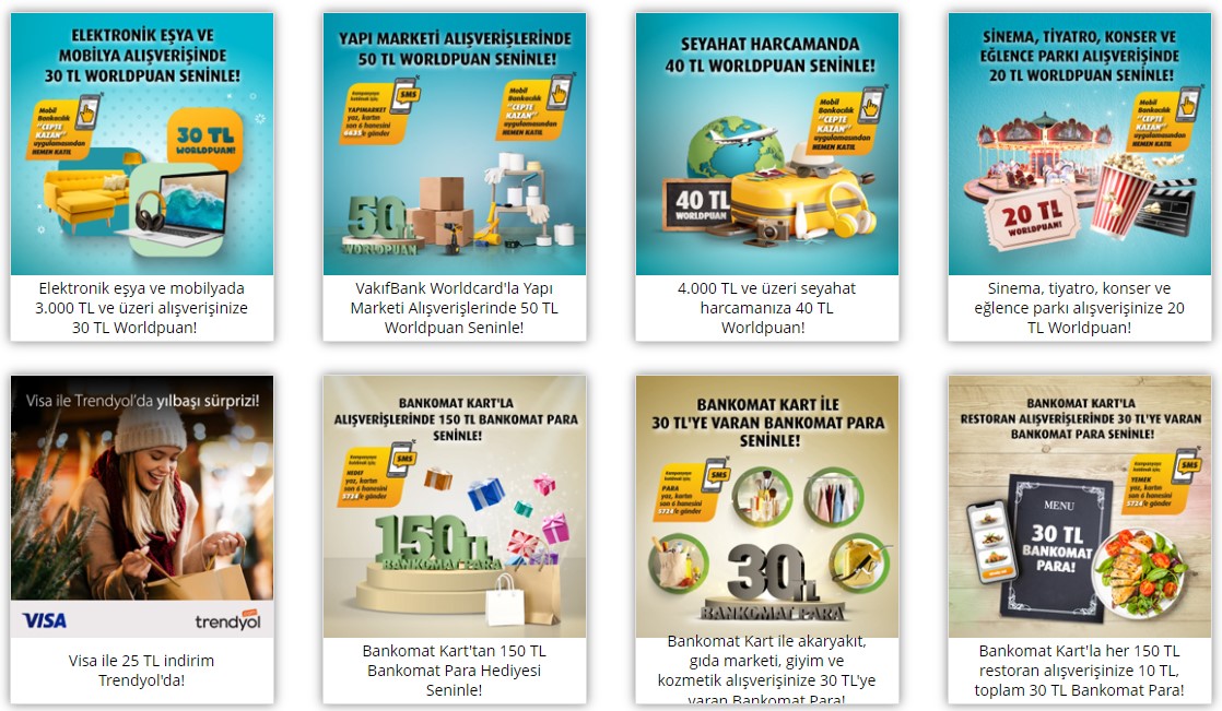 Vakıfbank Binlerce TL'yi Bedava Dağıtıyor! Sitesinde Hepsini Listeledi Tek Tek Açıkladı