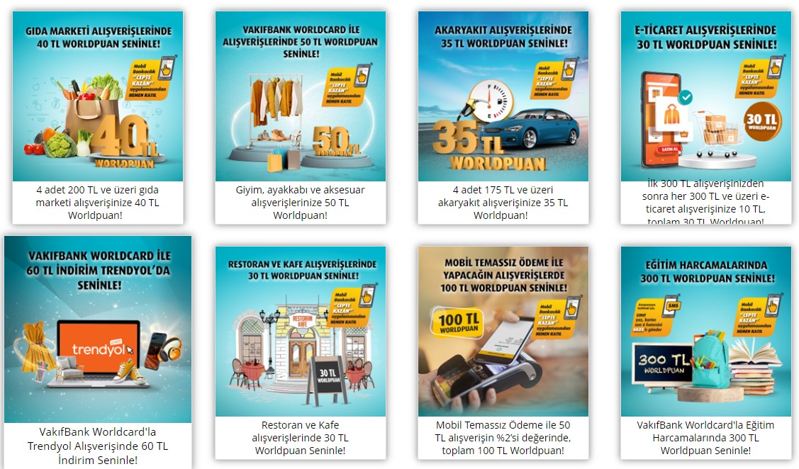Vakıfbank Binlerce TL'yi Bedava Dağıtıyor! Sitesinde Hepsini Listeledi Tek Tek Açıkladı