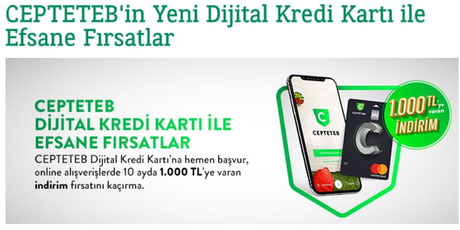Başvuran Herkes 1.000 TL İndirim Kazanıyor! TEB Duyurdu, Dijital Kredi Kartı Kampanyası Başladı