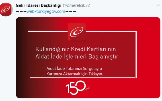 Yılsonu Geldi, Cumhurbaşkanlığı Kredi Kartı  Aidat İadesi Dolandırıcılığı Başladı! Tek Tıkla Tüm Paranızı Boşaltıyorlar