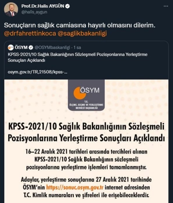 Sağlık Bakanı Müjdeyi Verdi! 20 Bin Sağlık Personeli Yerleştirme Sonuçları Açıklandı! Sağlık Personeli Sorgulama Ekranı