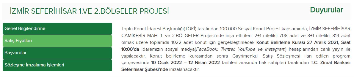 TOKİ İzmir Seferihasar Kura Sonuçları 2+1 ve 3+1 İsim Listesi Aralık 2021!