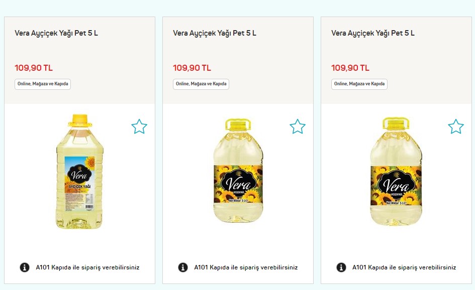 Son Dakika: A101 Sıvıyağ Fiyatları Değişti, 5 Litre Yağ 78.95 TL Oldu! Vera, Komili Yudum Çisem Ayçiçek, Mısırözü Fiyatı