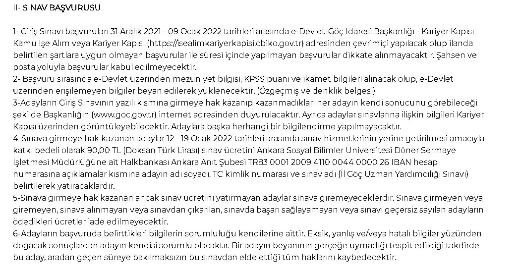 Göç İdaresi Başkanlığı 35 Uzman Yardımcısı Alacak! Başvuru Ekranı ve Şartları