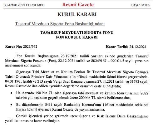 Bankada Parası Olanlara Güzel Haber! Resmi Gazete'de Yayımlandı, O Limit Yükseltildi