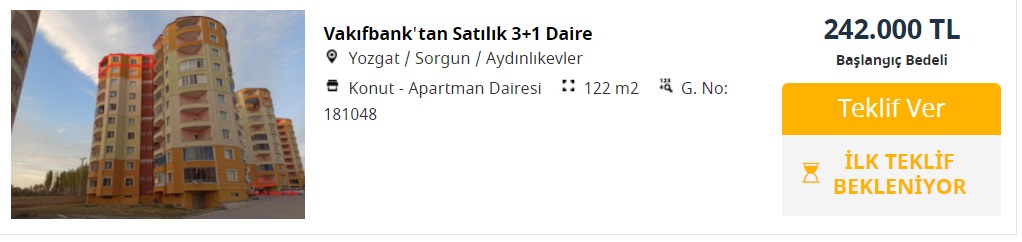 Bu Fırsat Yılda Bir Defa Gelir! Vakıfbank Çok Sayıda Şehirde 66 Bin TL'ye, 79 Bin TL'ye Konut Satıyor!