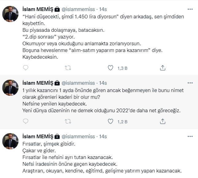 Gram Altın İçin Tarihi Rekor Tahmini Geldi! Dipten Zirveye İslam Memiş 2022 Altın Yorumu ve Yıl Sonu Fiyat Tahmini