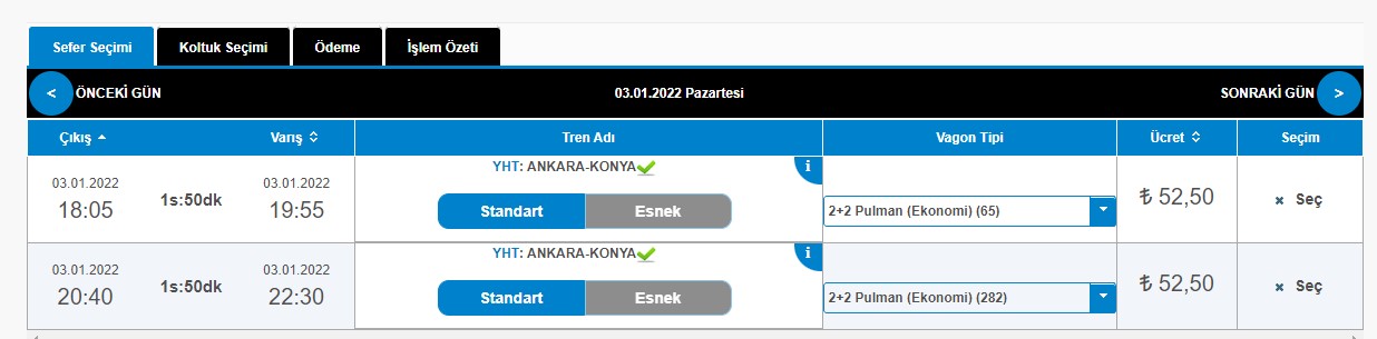 Son Dakika Zam Haberi: TCDD YHT Yüksek Hızlı Tren Bileti Fiyatı 2022 Yılında Kaç TL Oldu?