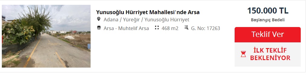 Ziraat Bankası 160 Metrekare Evi 62 Bin TL'ye, 6 Bin Metrekare Arsayı 31 Bin TL'ye Satıyor!