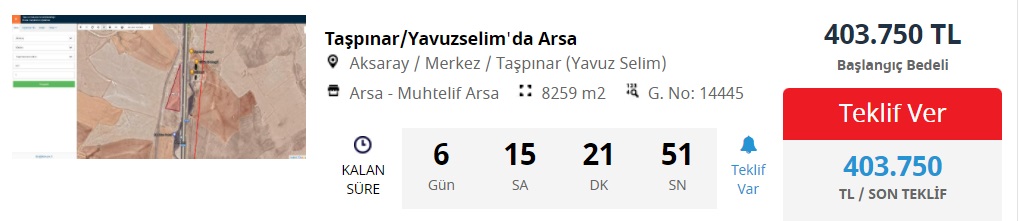 Ziraat Bankası 160 Metrekare Evi 62 Bin TL'ye, 6 Bin Metrekare Arsayı 31 Bin TL'ye Satıyor!