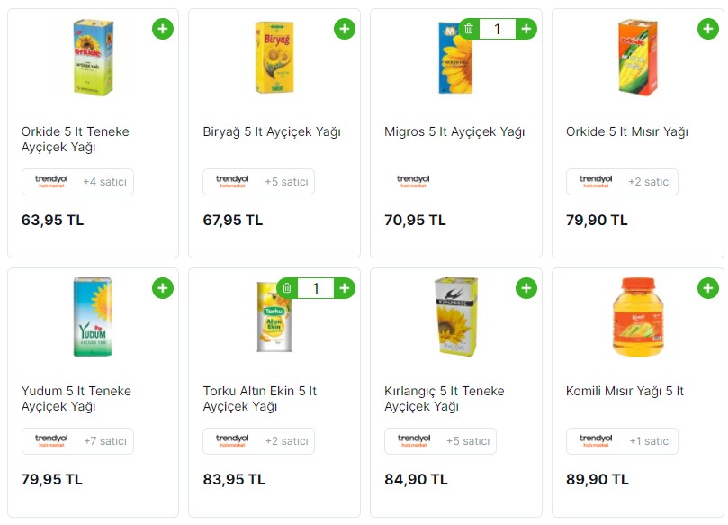 Marketten Değil İnternetten Alın! Dev İndirim Duyuruldu: Migros 5 LT Teneke Ayçiçek Yağı Cimri Markette 70.95 TL Oldu