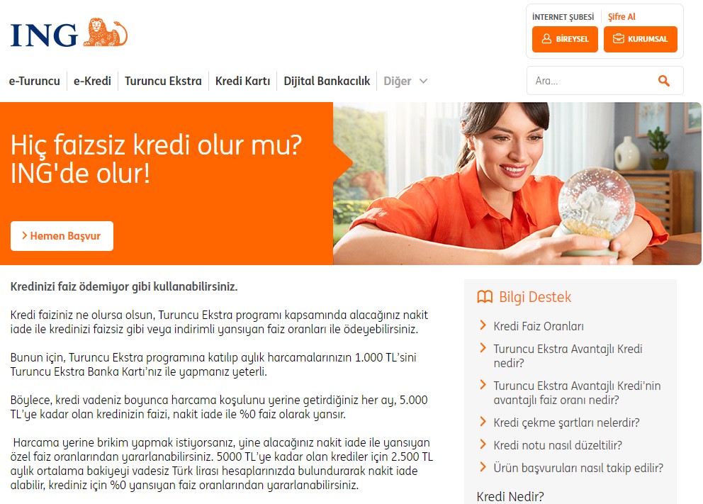 Bankaların Faiz Oranları Arşa Ulaştı, ING Bank 5 Bin TL Faizsiz Kredi Kampanyası Başlattı! Sıfır Faizli İhtiyaç Kredisi