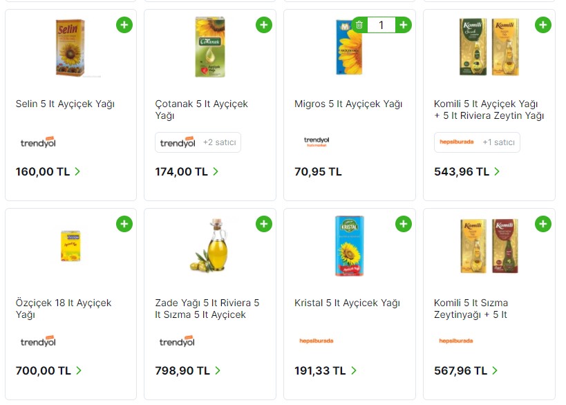 Marketten Değil İnternetten Alın! Dev İndirim Duyuruldu: Migros 5 LT Teneke Ayçiçek Yağı Cimri Markette 70.95 TL Oldu