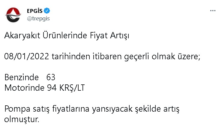 Akaryakıt Pompaları Alev Aldı! EPGİS'ten Benzin ve Motorin Fiyatlarına Son Dakika Büyük Zam Haberi Resmen Açıkladı